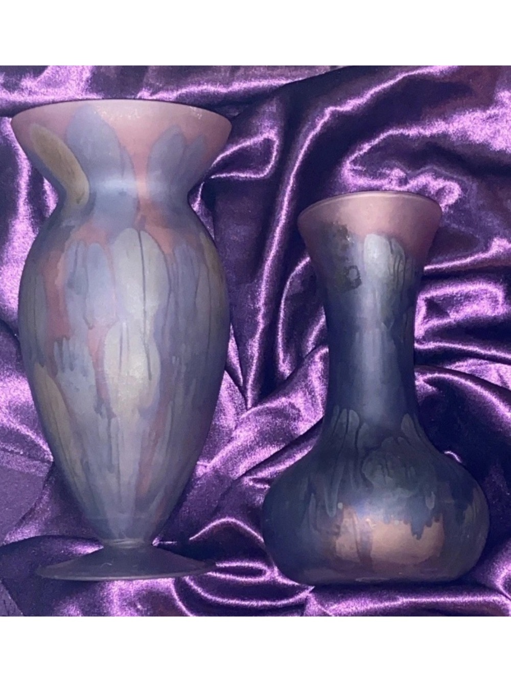 RUEVEN Handmade Purple and Mauve Ceramic Decorative Vase